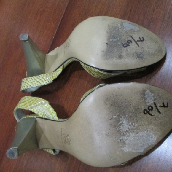 Snakeskin Slingbacks Size 38 / 8 - Picture 8 of 8